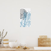 silhouetvogels poster (Keuken)