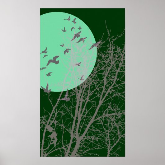 silhouetvogels poster (Voorkant)