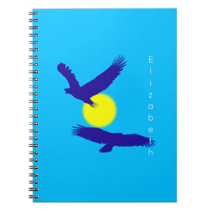 Silhoutette van Flying Eagles Notitieboek