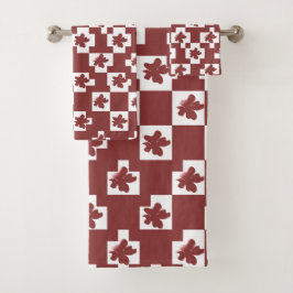 Silhueta de flores em padrão. bad handdoek