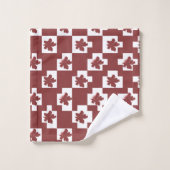 Silhueta de flores em padrão. bad handdoek (Wasdoekje)