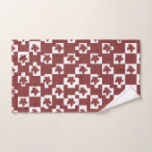 Silhueta de flores em padrão. bad handdoek (Handdoek)