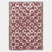 Silhueta de flores em padrão. deken (Voorkant Verticaal)