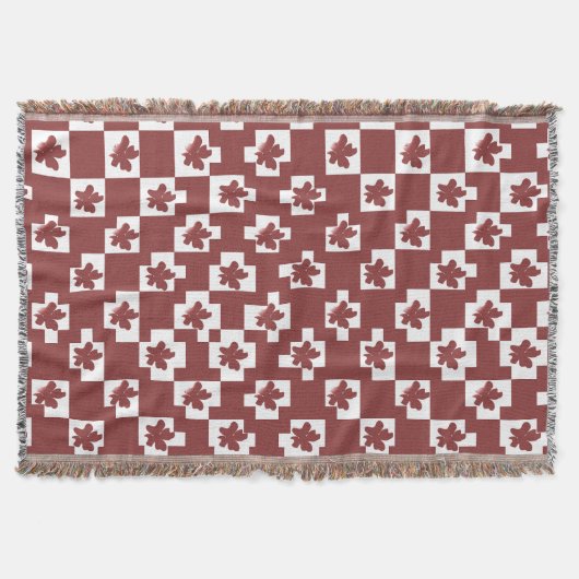 Silhueta de flores em padrão. deken (Voorkant)