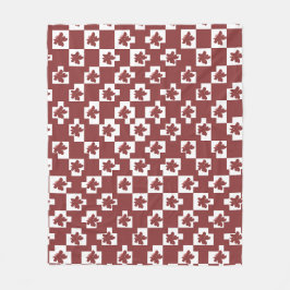 Silhueta de flores em padrão. fleece deken