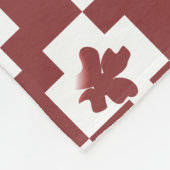 Silhueta de flores em padrão. fleece deken (Hoek)