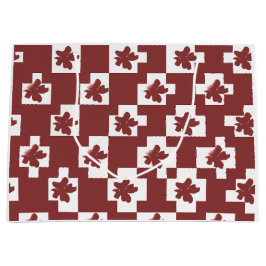 Silhueta de flores em padrão. groot cadeauzakje