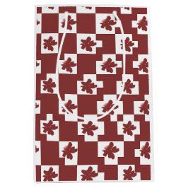 Silhueta de flores em padrão. medium cadeauzakje