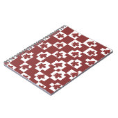 Silhueta de flores em padrão. notitieboek (Linkerzijde)