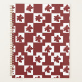 Silhueta de flores em padrão. planner (Voorkant)