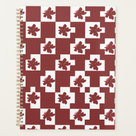 Silhueta de flores em padrão. planner