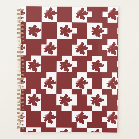 Silhueta de flores em padrão. planner (Voorkant)