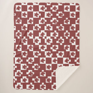 Silhueta de flores em padrão. sherpa deken