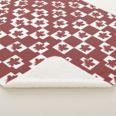 Silhueta de flores em padrão. sherpa deken (3/4)