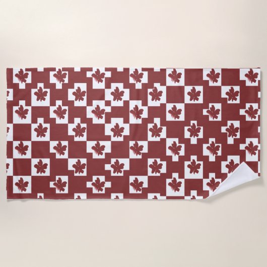 Silhueta de flores em padrão. strandlaken (Voorkant)