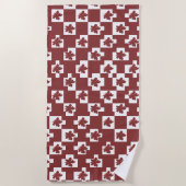 Silhueta de flores em padrão. strandlaken (Voorkant)