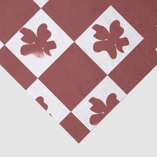 Silhueta de flores em padrão. tissuepapier (Detail)