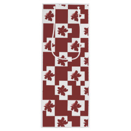 Silhueta de flores em padrão. wijn cadeautas