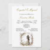 Silhueta de novia y novio kaart (Voorkant)