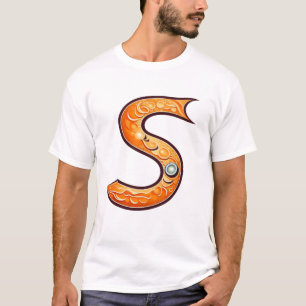 silhuete van een zalm t-shirt
