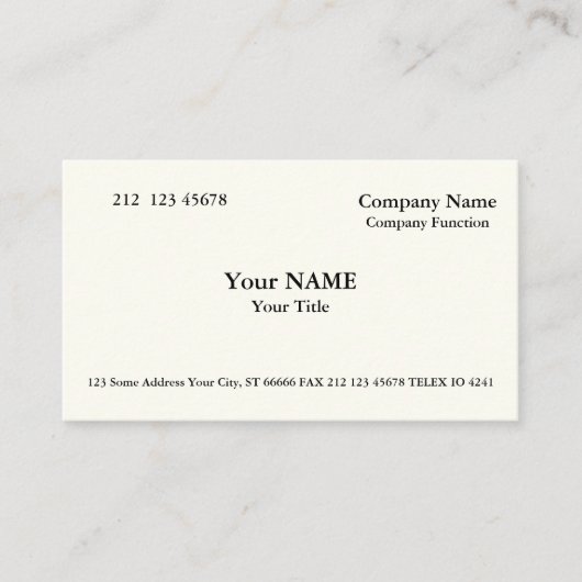 Silian Rail Bone Business Card Visitekaartje (Voorkant)