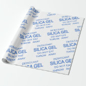 Silica Gel Pack Desiccant Novelty Wrapping Paper Cadeaupapier (Uitgerold)