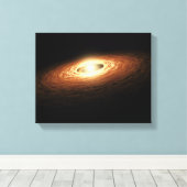 Silicaat kristalformatie canvas afdruk (Insitu (Houten vloer))