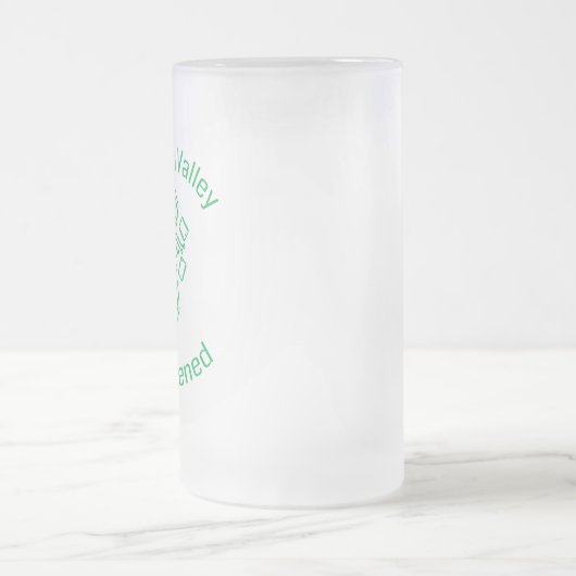 Silicium Valley Verlicht koudglas Matglas Bierpul (Center)