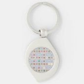 Siliciumchips op een Wafer Metal Sleutelhanger (Voorkant)