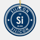 Silicon Element Blue keramische sierelementen Keramisch Ornament (Voorkant)