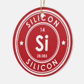 Silicon Element Red keramische sierelementen Keramisch Ornament (Links)