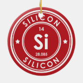 Silicon Element Red keramische sierelementen Keramisch Ornament (Achterkant)