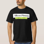 Silicon Plateau Bengaluru Coordinates T-Shirt  (Voorkant)