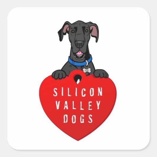 Silicon Valley Dogs Sticker (Voorkant)