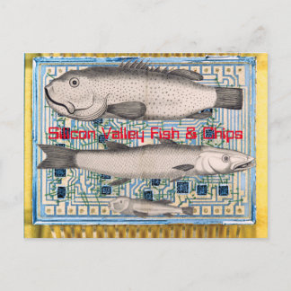 Silicon Valley Fish and Chips Briefkaart