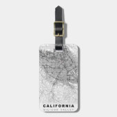 Silicon Valley Kaart Bagagelabel (Voorkant verticaal)