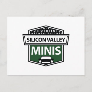 Silicon Valley Minis - groen logo briefkaart
