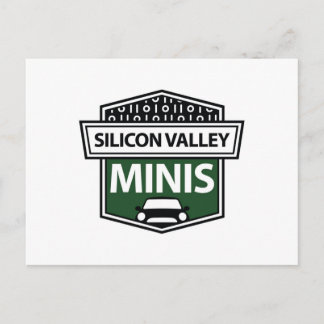 Silicon Valley Minis - groen logo briefkaart