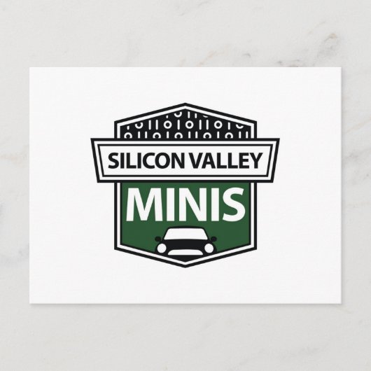 Silicon Valley Minis - groen logo briefkaart (Voorkant)