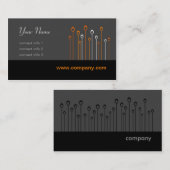 Silicon Valley Series - Zwart en Oranje Visitekaartje (Voorkant / Achterkant)