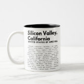 Silicon Valley Steden Tweekleurige Koffiemok (Links)