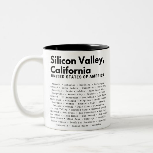 Silicon Valley Steden Tweekleurige Koffiemok (Links)