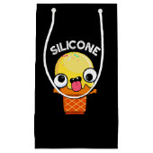 Silicone Funny Ice Cream Cone Pun Dark BG Klein Cadeauzakje (Voorkant)
