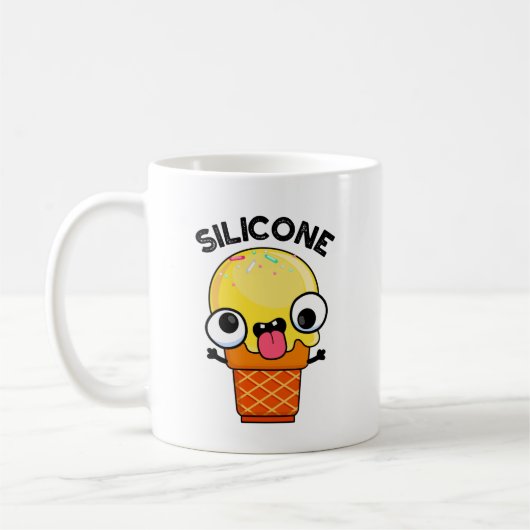 Silicone Funny Ice Cream Cone Pun Koffiemok (Links)