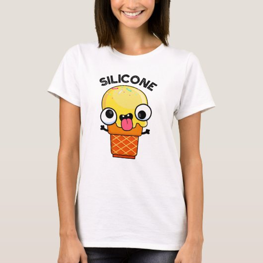 Silicone Funny Ice Cream Cone Pun T-shirt (Voorkant)