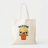 Silicone Funny Ice Cream Cone Pun Tote Bag (Voorkant)