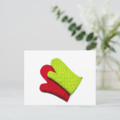 Silicone Oven Mitts, Oven Glove, Oven Mittens Briefkaart (Staand voorkant)