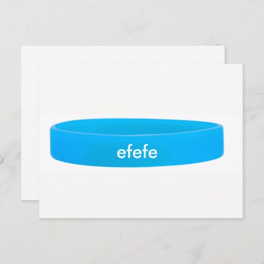 SILICONE WRISTBANDS BRIEFKAART (Voorkant / Achterkant)