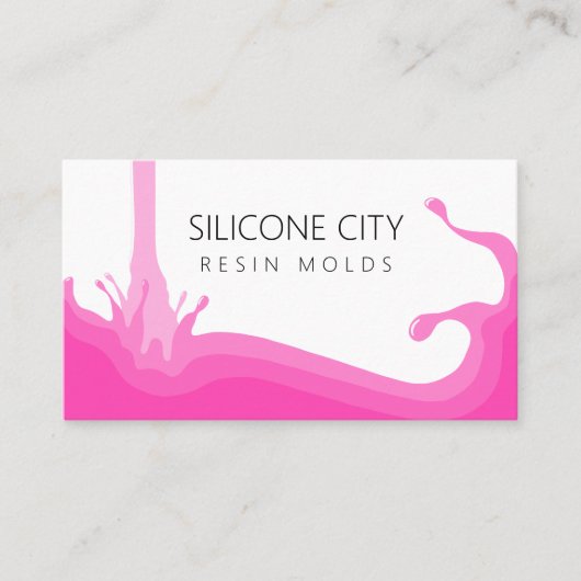 Siliconen hars schimmel visitekaartje (Voorkant)