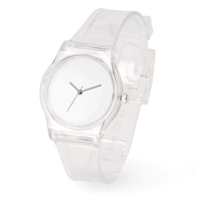 Siliconenriem Duidelijk horloge (Hoek)